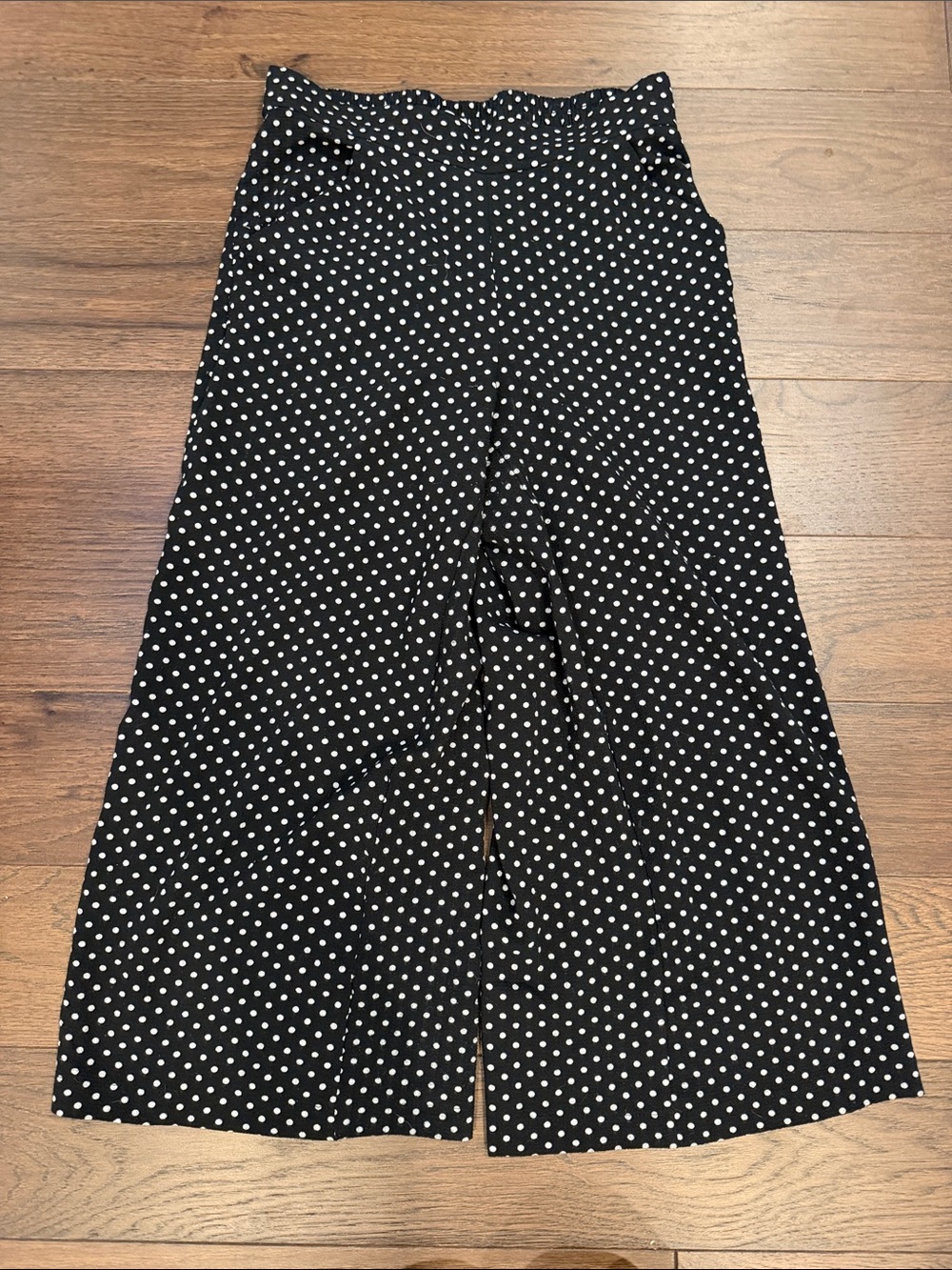 Max Studio Polka Dot Wide Leg Pants Black White Size Small - C61-113
